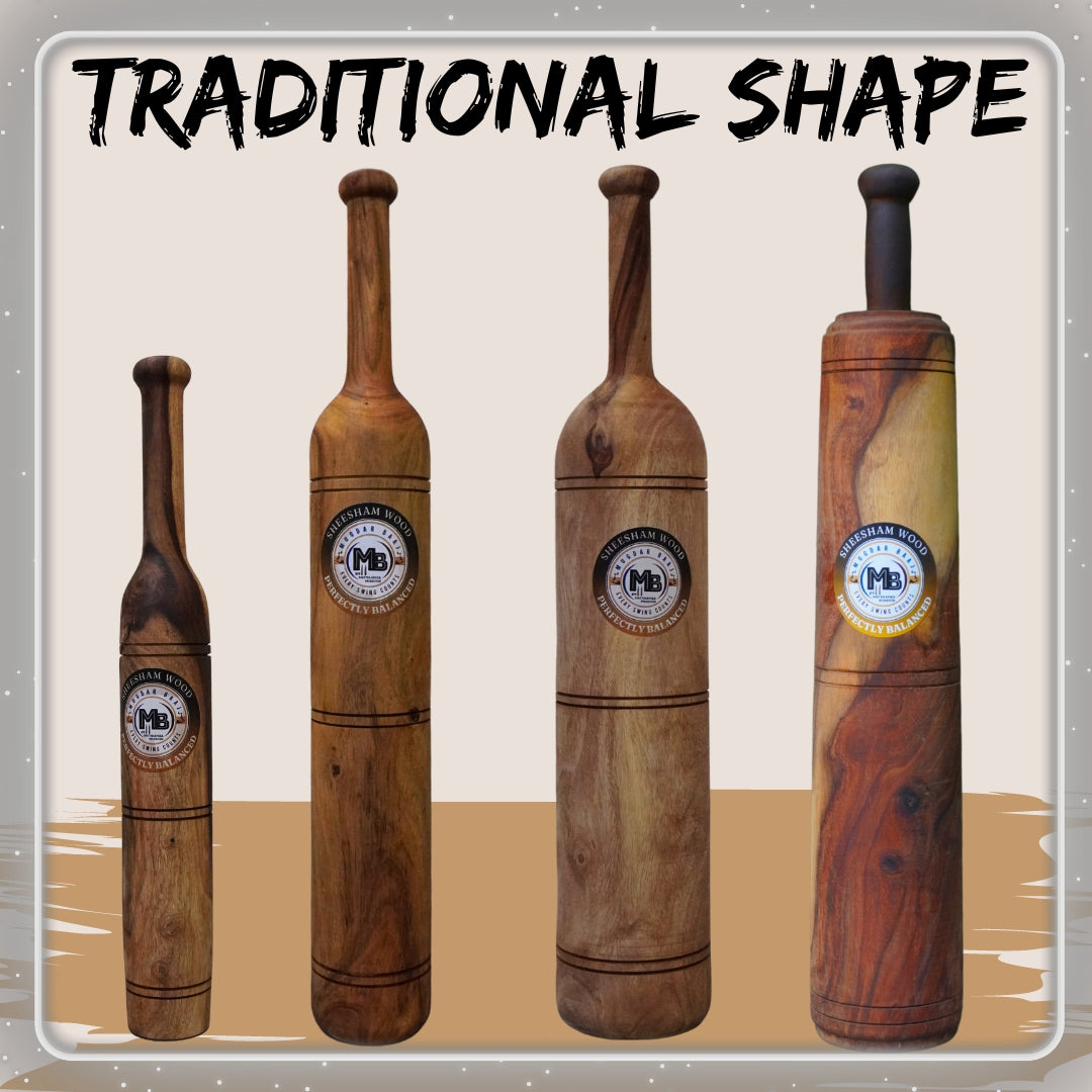 Traditional wooden Mugdars with large and small handles, handcrafted design.